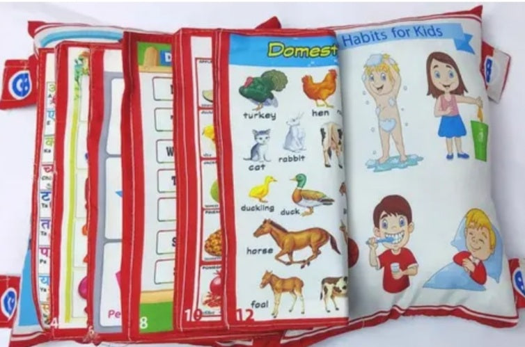 Alphabet characters kids pillow