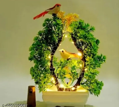 Artificial Bonsai tree with light &sparrow