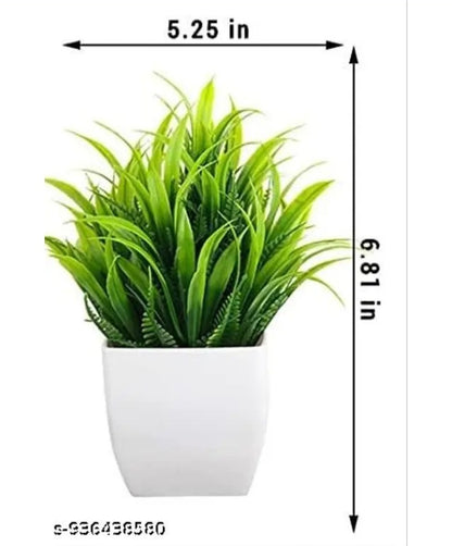 Set of 10 Artificial plants with pot for Home office Balcony Decoration
