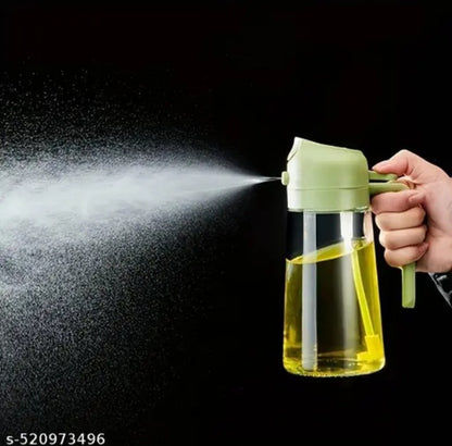 Oil sprayer and dispenser bottle for kitchen 2in 1 sprayer and oil dispenser for cooking