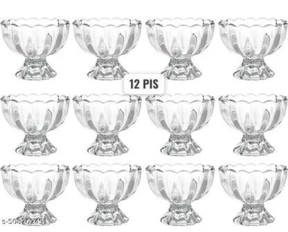 Plastic unbreakable fancy Dessert ice cream Bowl set of 12