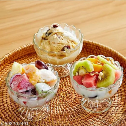 Plastic unbreakable fancy Dessert ice cream Bowl set of 12