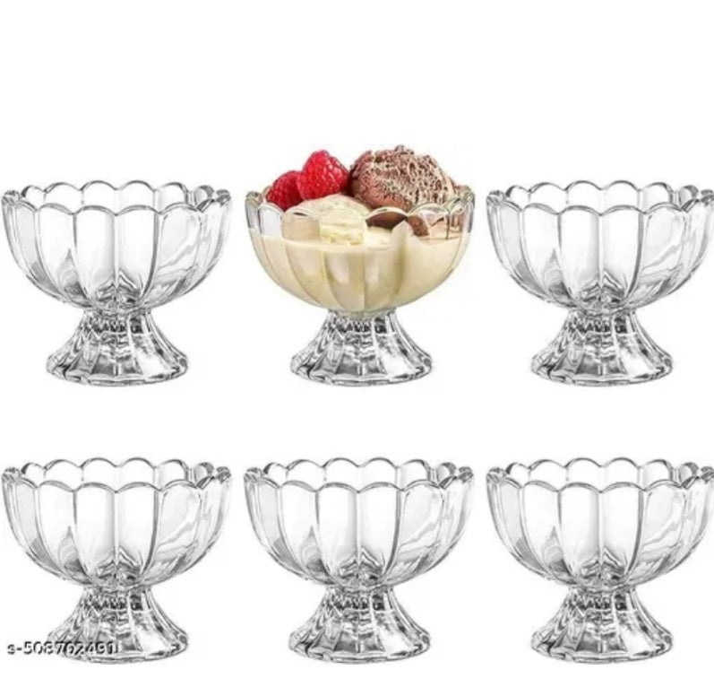 Plastic unbreakable fancy Dessert ice cream Bowl set of 12